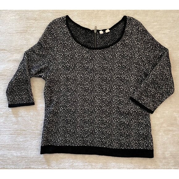 Anthropologie Moth Womens Pullover Sweater XL 3/4 Length Sleeve Scoop Neck - Picture 1 of 12
